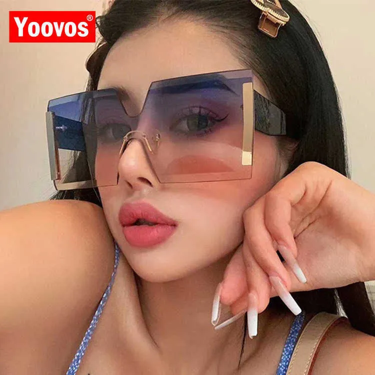 Yoovos 2023 Gafas De Sol cuadradas Retro para Mujer/hombre, Gafas De Sol De diseño De marca De lujo para Mujer, Gafas De gran tamaño, Gafas De Mujer 230328