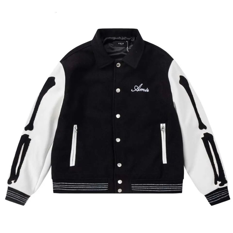 Vestes pour hommes Marque de mode Lettre Broderie Veste Hommes Streetwear Chaud Laine Mélange Hommes Femmes Baseball Veste Social Club Tenues Coupe-Vent 230328