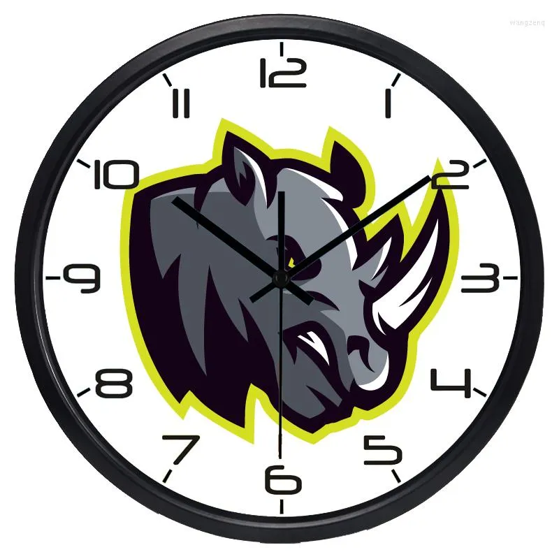 Väggklockor djurhuvud Wolf Rhino Tiger Clock