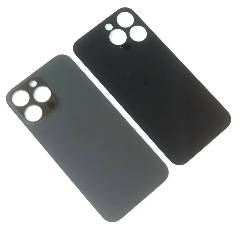 Coloques de telefone celular para iPhone Back Glass Substituição 14 Pro máximo 13 12 11 Plus XS XR X 8 Plus Tampa da caixa da bateria traseira Big Burre