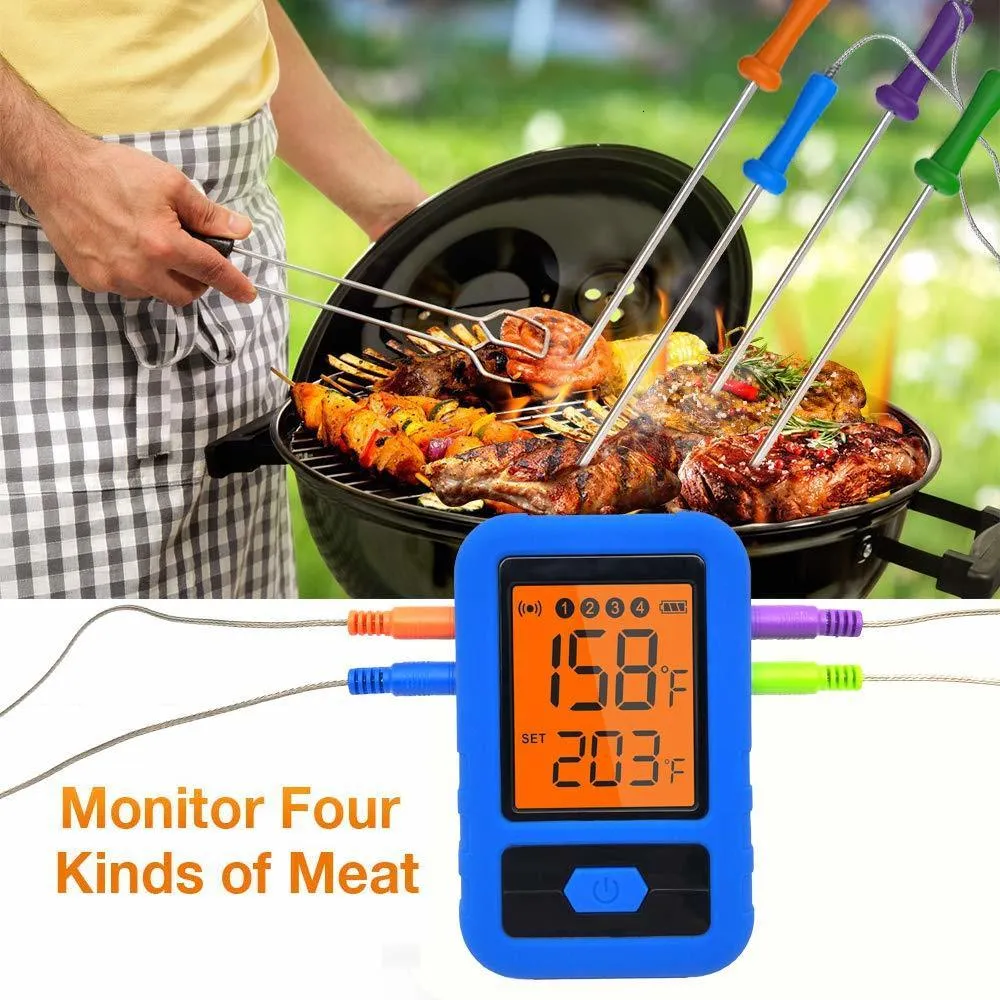 1 pc thermomètre à viande sans fil électronique numérique