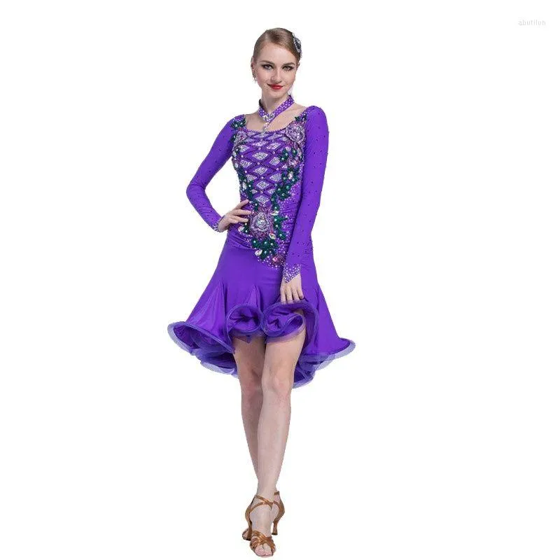 Стадия Wear L-16513 Plus Size Sexy American American Dancing Drange Women Girls Competut