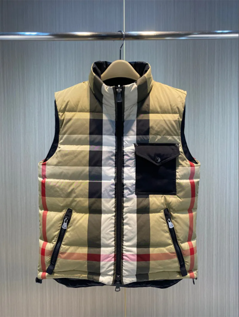 Heren Vesten Omkeerbare Jas Winter Puffer Jas Kleding Bovenkleding Designer Parka Heren Vest Met Letter Bloem Luxe Streetwear Unisex Jassen kleding S-3XL Maat