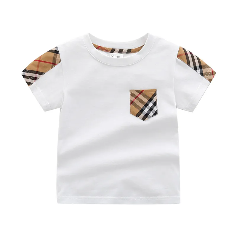 Les filles à manches courtes d'été Tops pour enfants pour garçons T-shirt 100% coton pour enfants vêtements 1-6y