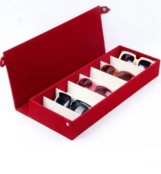8 grilles lunettes de soleil boîte de rangement affichage grille lunettes support étui support organisateur 2011049773977