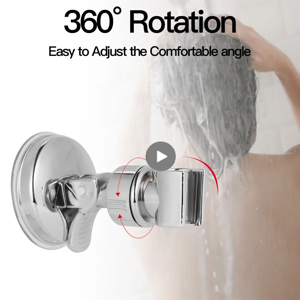 Bathroom Shower Heads Universal Adjustable Hand Shower Holder Suction Cup  Holder Full Plating Shower Rail Head Holder Bathroom Bracket Stable  Rotation 230327 From Xue009, $4.3