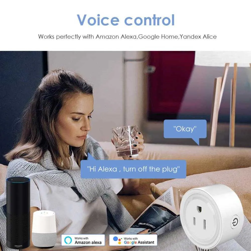 Enchufe wi-fi compatible Google Home y  Alexa mediante la app  SmartLife