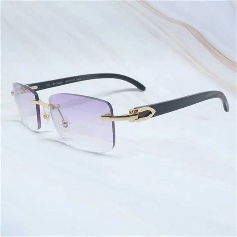 I migliori occhiali da sole firmati di lusso 20% di sconto Uomini di marca Montature in legno Occhiali da sole in corno di bufalo nero bianco Occhiali da sole in legno per appassionati di moda