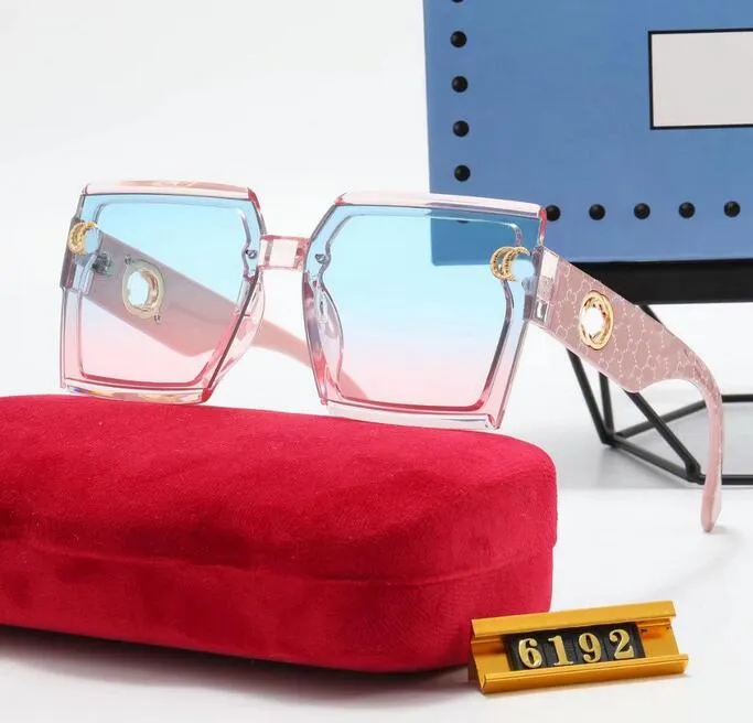 Luxus-Designer-Sonnenbrille mit Sonnenbrille, modisch, Metall, Damen-Sonnenbrille, Spiegel, klassisch, großer Rahmen, Retro, Street-Beat-Sonnenbrille, Reise-Oculos de Sol, UV400-Brille