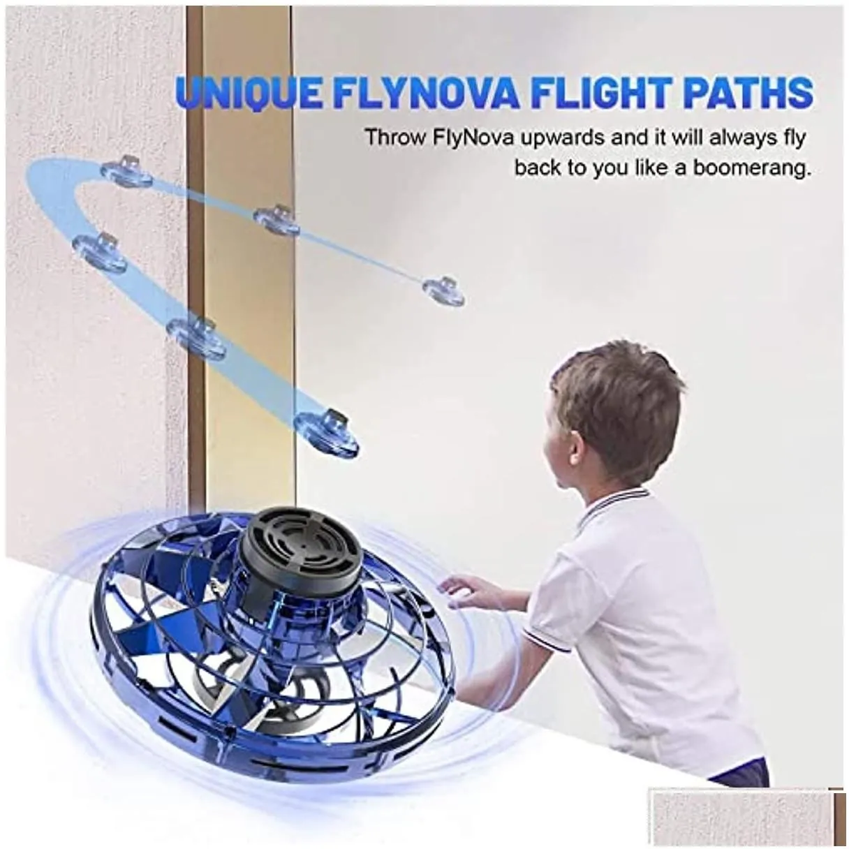Magic Balls Fidget Flying Spinner Toys With Lights Hand Operated Mini Drones For Kids Ufo Indoor Outdoor Game Fun Things Cool Stuff