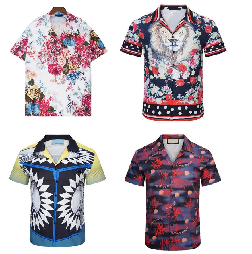 Camisas de grife masculinas Camisetas casuais de manga curta de verão com letras soltas camisa de praia de praia tshirts respiráveis ​​camisetas de primeira qualidade m-3xl de alta qualidade