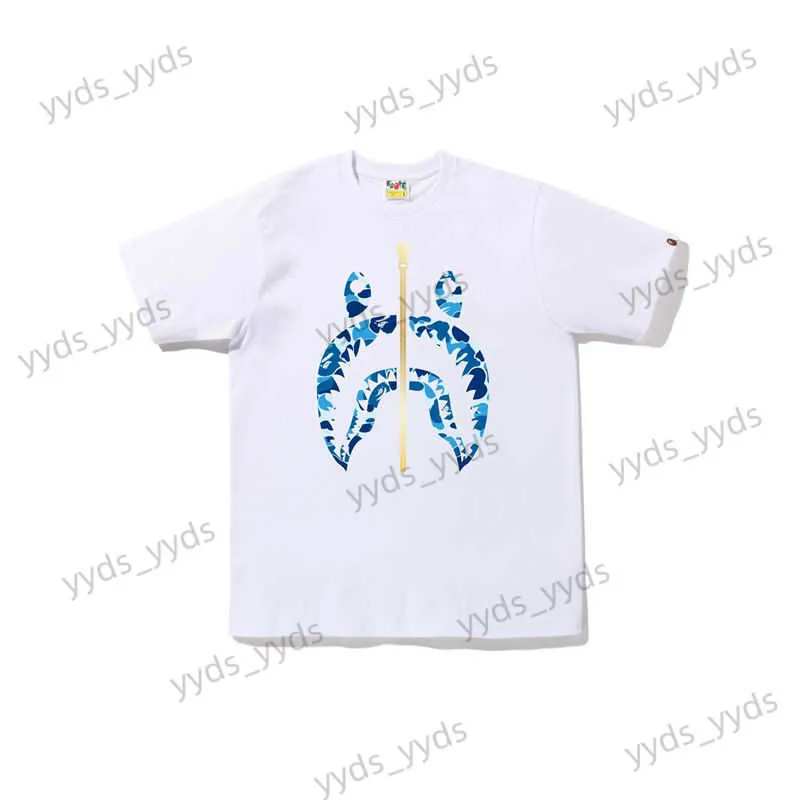 T-Shirts für Herren Four Seasons Bestellung von ABC CAMO SHARK Camo Ape Shark Freizeit-Kurzarm-T-Shirt für Herren 23SS T230328