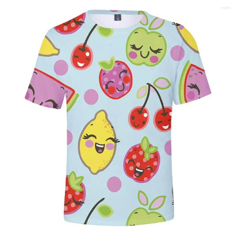 Men's T Shirts Fruit 3D Print Shirt Male/female Summer Cool Short Sleeve Loose Casual O-Neck High Quality Fashion Tee