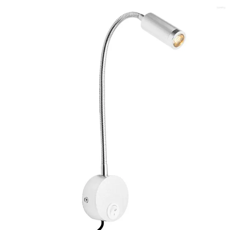 Wall Mount Reading Lamp Gooseneck Flexible LED Reading Lights With