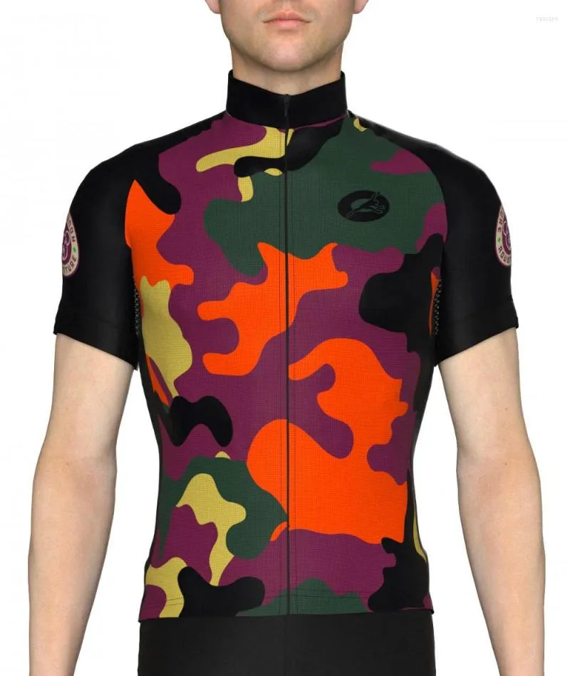 Giacche da corsa Estate Rosti Camicia da uomo Maglie da ciclismo Ciclismo Maiilot Abbigliamento da bicicletta Bici da strada Mtb Camicie ad asciugatura rapida Stampa