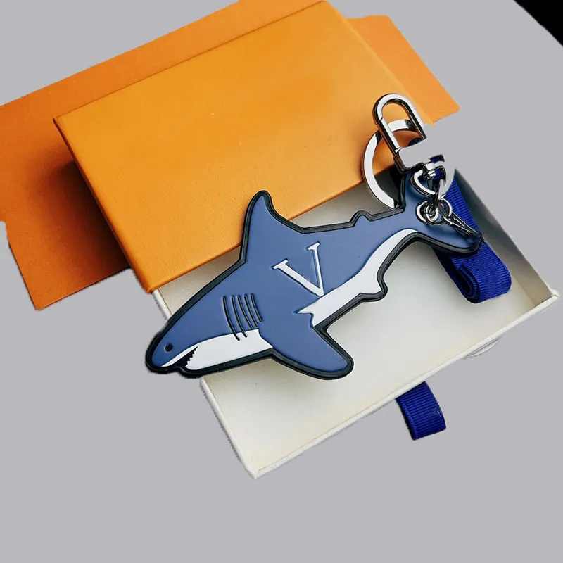 Simple Animal Keychain Womens Mens Fashion Key Chain Luxury Designer Keyring For Women Designers Bag Charm Accessories Shark Key Rings