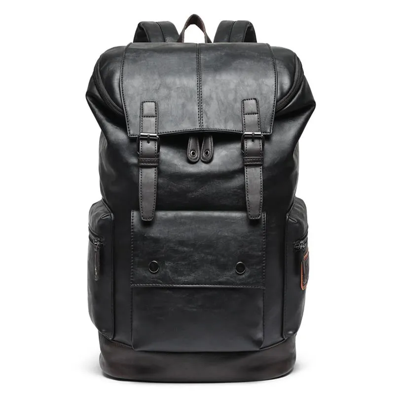 Men Large Leather Antitheft Travel Backpack Laptop luxurys Bags Black Bagpack Boy Big Capacity School Male Business women Shoulder265o