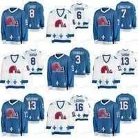 Quebec Nordiques Heritage J. C. Tremblay Nikita Zadorov Goulet Mats Sundin Michel Goulet Cale Makar Kevin Connauton Arik Johnson Jersey