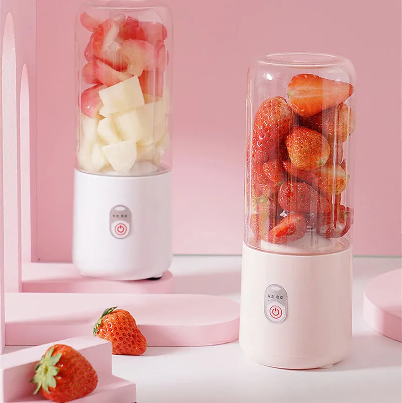 Bärbar mixer USB Electric Fruit Juicer Handhållen Smoothie Maker Blender Stirring Rechargeble Mini Food Processor Juice Cup Dropshipping