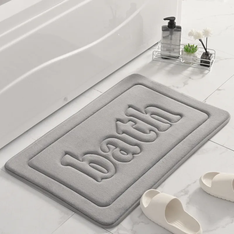 Tapijt inyahome Traagschuim badkamer mat tapijt absorptie badkamer tapijt comfort dikke badkamer tapijt badkamer vloer mat 230329