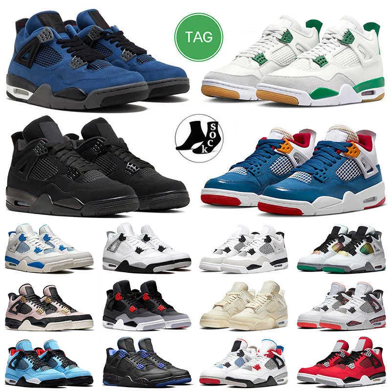 4s jumpman 4 erkek kadın Açık hava ayakkabıları sıcak üst SB x Çam Yeşili 4s spor ayakkabıları Encore Dağınık Oda Kara Kedi Toro bravo Silt Kırmızı Ne dış mekan eğitmenleri