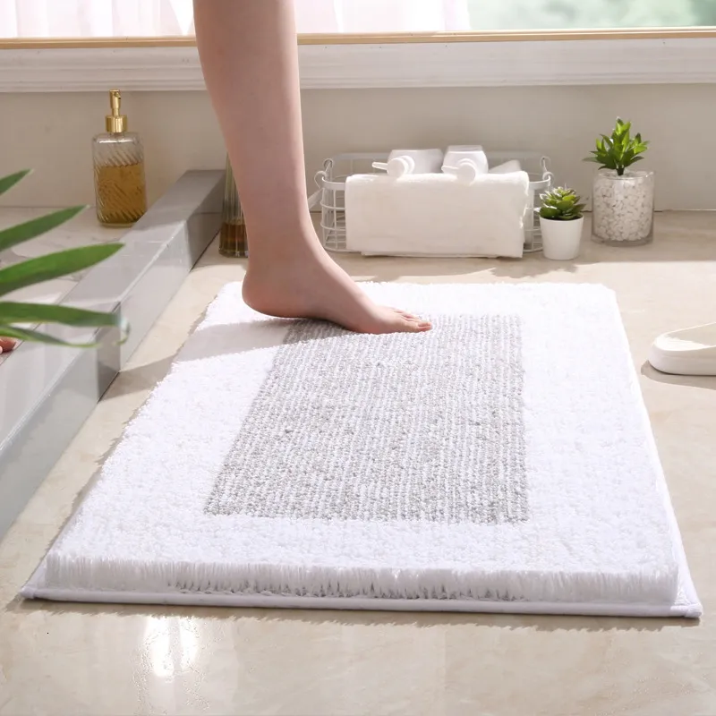 Tapijt 40 * 60 cm anti-skid badkamer mat kiezel in reliëf badkamer tapijt douche kamer geheugenschuim absorberende vloermat tapijt 230329