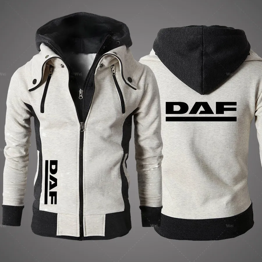 Heren Hoodies Sweatshirts Spring herfst Daf Truck Herenkleding Outdoor Sweatshirts Casual patchwork mannelijke jassen hoodies Harajuku Outwear 230328