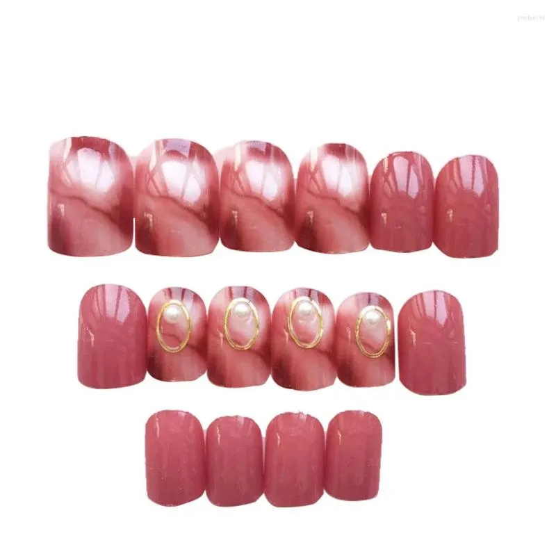 False Nails Nail Charming Press-on Short Multicolor Manicures Full Cover Tips Beauty Accessories Fingernail Manicure