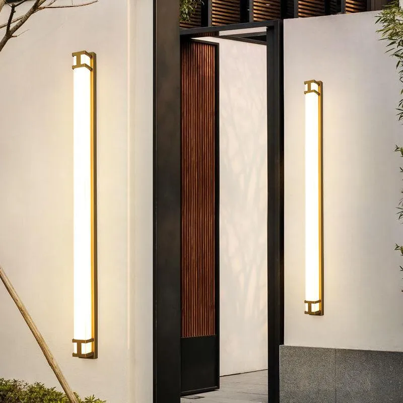 Wall Lamp LED Outdoor Waterproof Light Super Bright Rain Proof Villa Lighting Minimalist Strip Courtyard