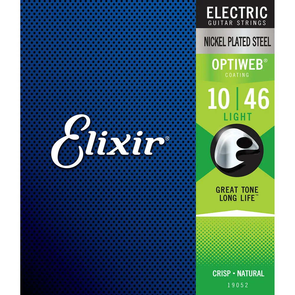 Elixir 19052 Optiweb Coating Electric Guitar Strings Light Single Sebing 10-46