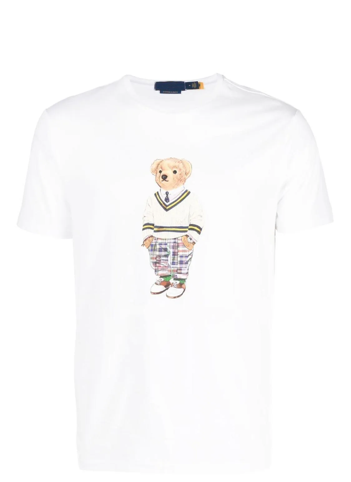 2024SS MENS 폴로스 캐주얼 스포츠 야외 마모 짧은 소매 곰 인쇄 티셔츠 유럽 및 미국 패션 브랜드 S-3XL HAI