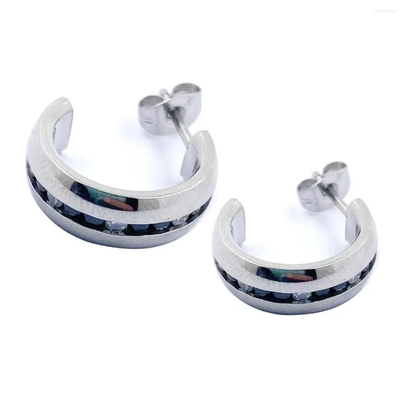 Orecchini a cerchio ACECHANNEL Anello penetrante incernierato moda in acciaio inossidabile Uomo Donna Orecchino Cerchi unisex Cerchio O-ring