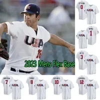 USA 2023 World Baseball Classic Jersey WBC 0 Adam Ottavino 1 Jeff McNeil 3 Mookie Betts 7 Tim Anderson 8 Trea Turner 10 J.T. Realmuto 12 Kyle Schwarber 16 Smith 20 Alonso