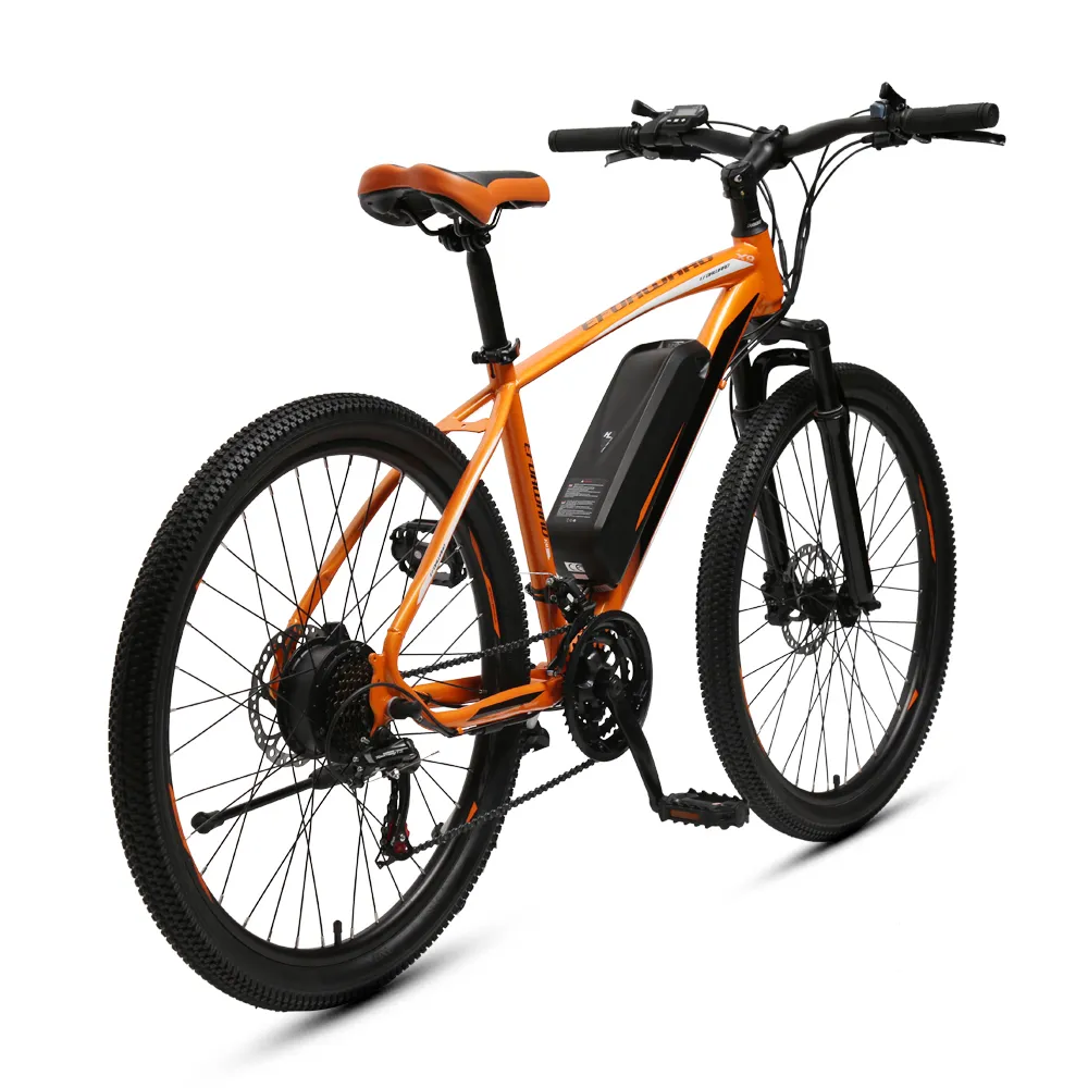 Chinese 21-versnellingsbak 250 W elektrische fietsfiets 26 "berg-e-bike met 36V/10.4Ah lithiumbatterij