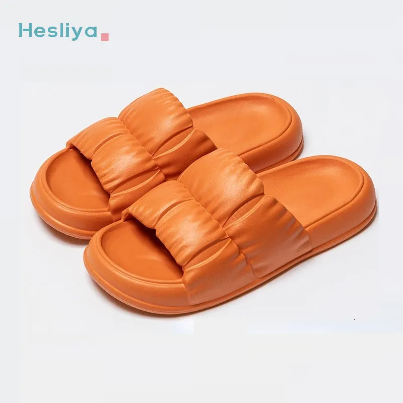 Slippers Женские мягкие подошва -теку летние пляжные шлепанцы толстая платформа платформы для женщин корейская ева слайды для домашних сандалий женщина 230329
