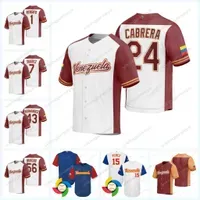 Team Venezuela 2023 World Baseball Classic Jersey WBC Miguel Cabrera Jose Altuve Anthony Santander David Peralta Ronald Acuna Jr. Gleyber Torres Eugenio Suarez Luis