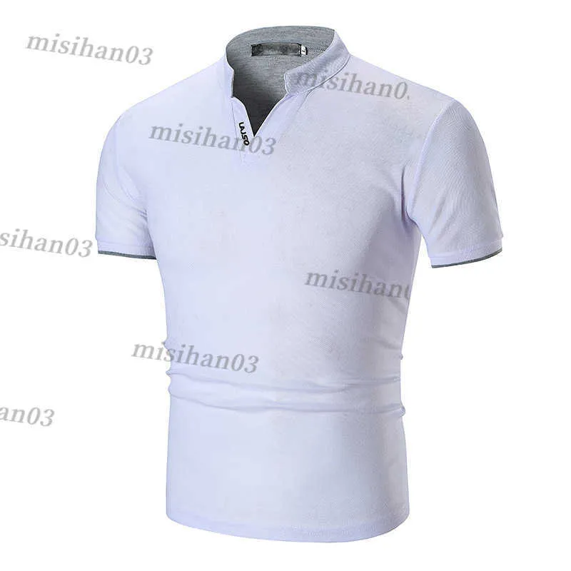 Polos pour hommes T-shirts d'été Col de couleur unie Polo Top Nouveaux chemises et chemisiers Survêtements Surdimensionné Streetwear Pas cher Marque Vêtements Y2303