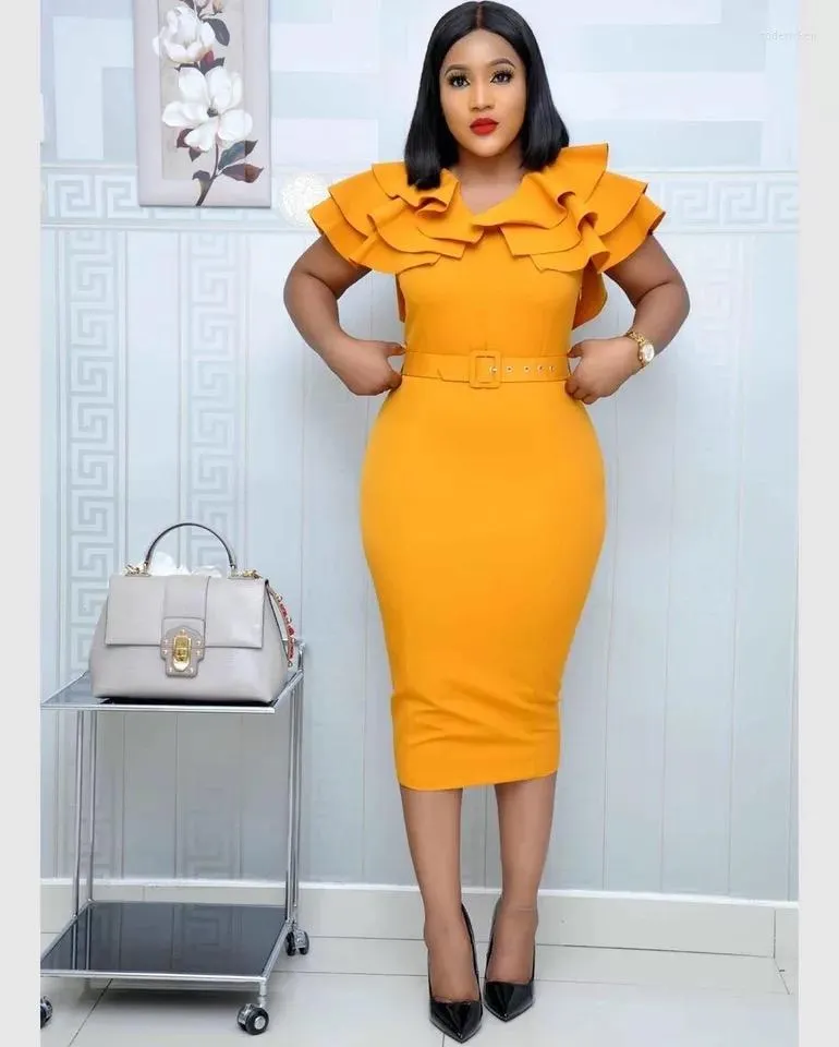 Vêtements ethniques 2023 automne élégant mode femmes africaines beauté grande taille robe S-3XL