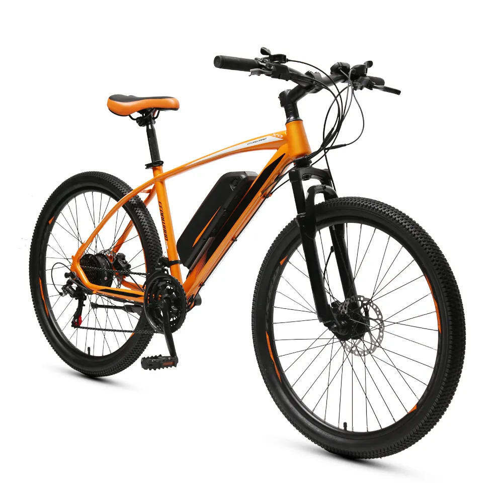 26" 36V250W elektrisches Mountainbike 21-Gang billiges elektrisches Fahrrad mit hydraulischen Scheibenbremsen vorne und hinten