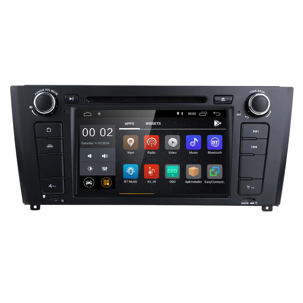 Unité principale Android de lecteur de Radio dvd de voiture de 7 pouces pour BMW I20 GPS Navigation Mp5 multimédia avec boutons