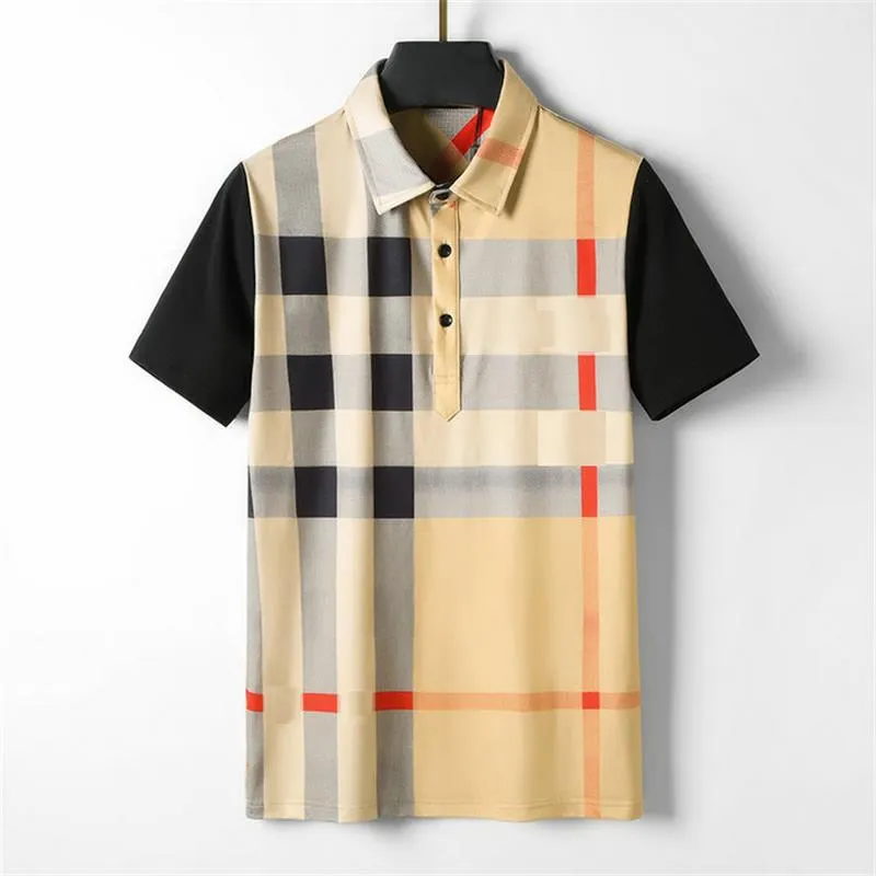 2023 Polo de luxe pour hommes T-shirt à manches courtes T-shirt d'été en vrac T-shirt solide à demi-manchesPolo Doublure Casual Polo pour hommes Tops Taille asiatique M-3XL