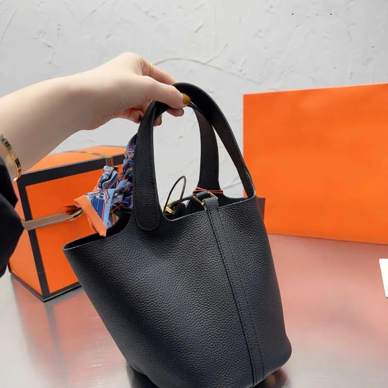 Donna Luxurys Hermme Borsa cestino per verdure Borse firmate di marca Borse Borsa a tracolla a tracolla Tote Moda Texture Pelle Borse a secchiello multifunzionali Borsa da basket