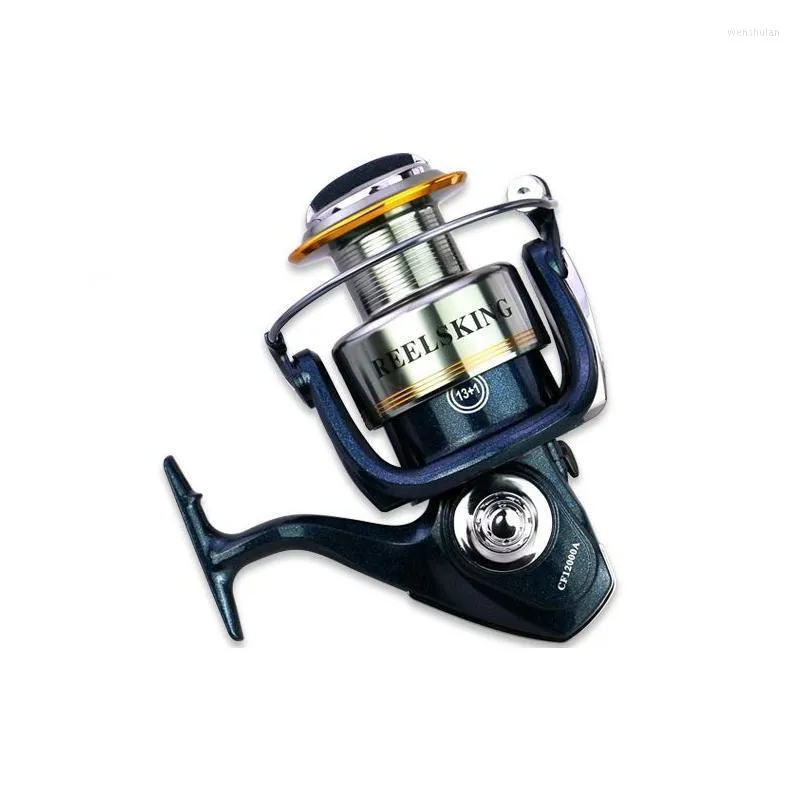 Serie Long S Anchor Fish Rueda giratoria grande Sea Rod Throw Carrete de pesca Baitcasting Carretes