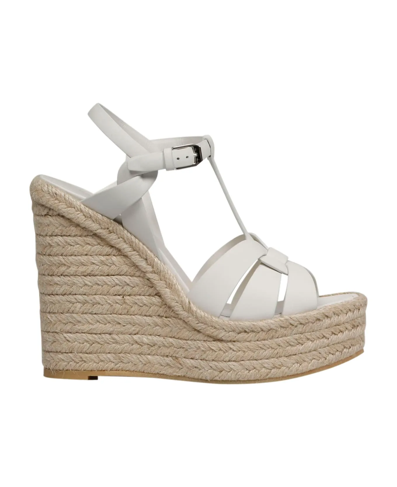 Sandali Espadrillas In Tessuto Tribute Scarpe Con Zeppa E Plateau