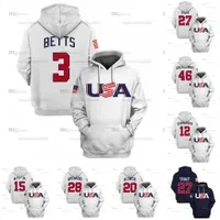 Mookie Betts USA 2023 World Classic Hoodie jersey WBC Mike Trout Bobby Witt Jr. Nolan Arenado Nestor Cortes Clayton  Kyle Tucker Trea Turner Pete Alonso