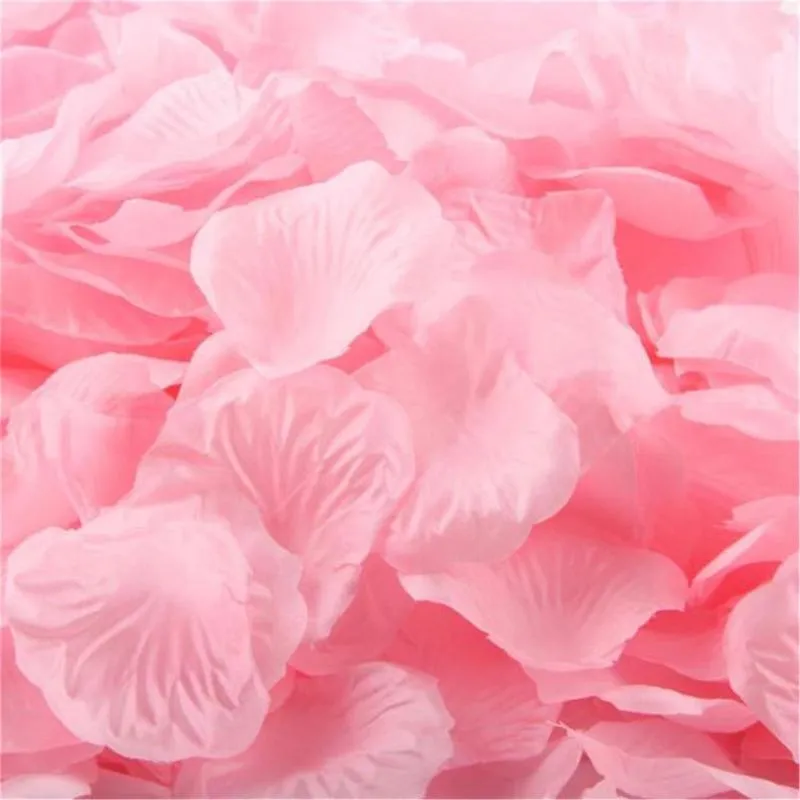 Decorative Flowers 100Pcs/Set Artificial Rose Flower Petals Wedding Party Decoration Simulation Fake Petal For Valentine Day Sale