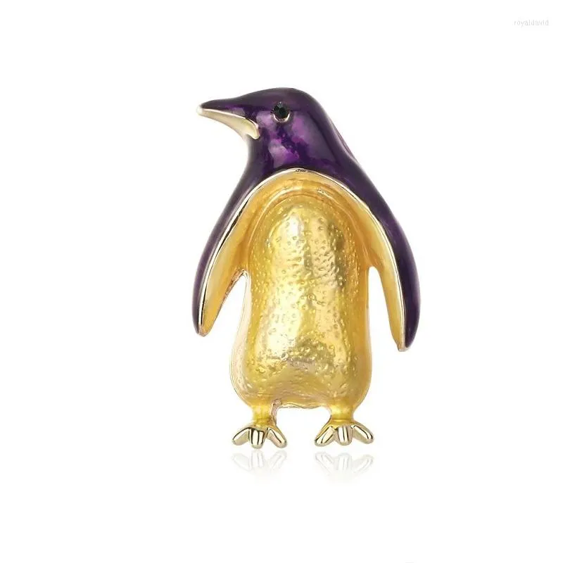 Brooches Penguin Oil Dropping Brooch Women's Alloy Animal Corsage Cute Style Clothing Accessories Banquet Party Gifts