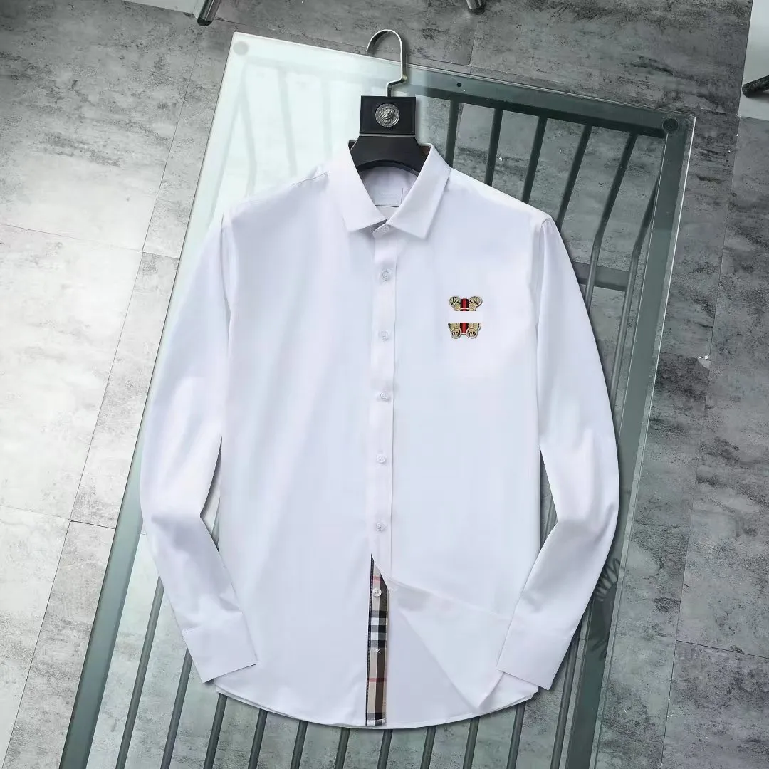 2023 luxe designer herenoverhemden mode casual zakelijk sociaal en cocktailshirt merk Lente Herfst afslanken de meest modieuze kleding