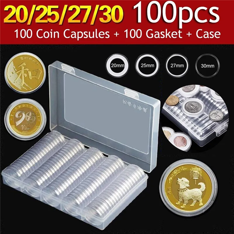 Clear Coin Capsule Holder Case 30mm... From Sunnytech, $10.15 | DHgate.Com