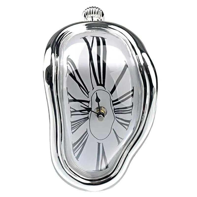 Wall Clock Novel Surrealism Meltdown Distorted Wall Bell Surrealist ...